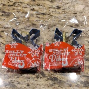 Dutch Bros 2024 Festive Windmill Cookie Cutter Ornament (Set Of Two) NWT